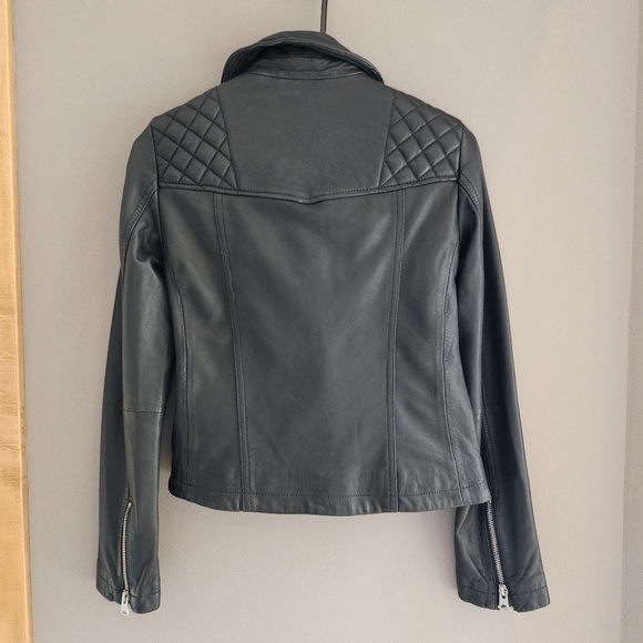 All Saints womens leather jacket, small extra small. - Picture 7 of 8